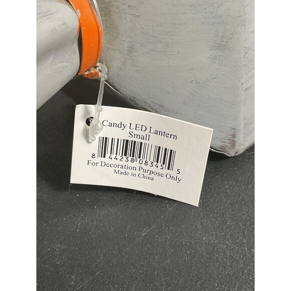 Gray Candy LED Lantern Small Battery-Operated Halloween Decoration With Timer - Picture 4 of 7